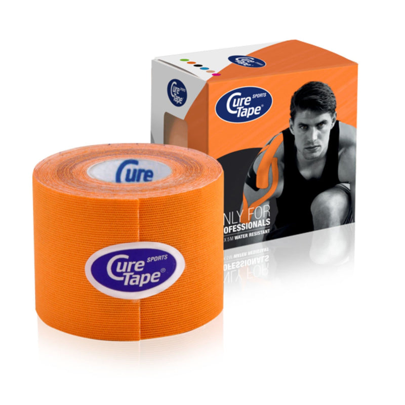 CureTape® Sports Kinesiology Tape | 25% more adhesive strength | Waterproof & latex-free kinesio tape | Sports tape for injuries & complaints | TÜV certified | 5cm x 5m | Blue - NewNest Australia