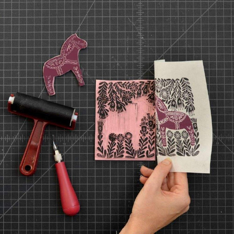 Speedball Super Value Block Printing Starter Kit – Includes Ink, Brayer, Lino Handle and Cutters, Speedy-Carve - NewNest Australia