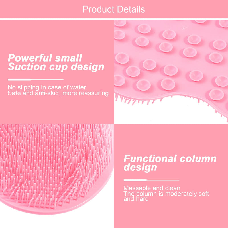2Pcs Shower Foot Scrubber,Liwein Foot Cleaner Massager Mat Shower Foot Cleaner Shower Foot Massager for Shower Feet Back Body Shower Foot Scrubber - NewNest Australia