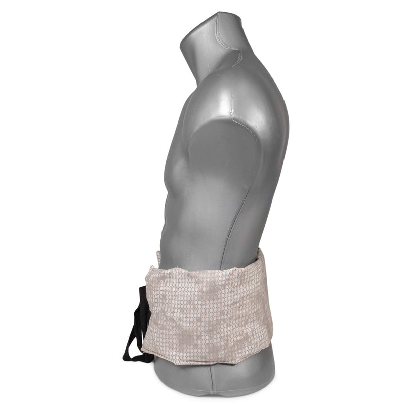 Cherry stone pillow 7-chamber with ribbon. Heat cushion back, grain cushion (65x15cm colour: shabby-chic grey-beige) cherry stones - NewNest Australia