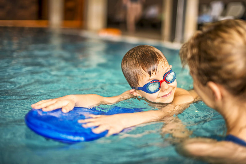 Junior Kickboard Buoy for Youth Children & Toddlers Swimming Aid & Exercise Training Board for Kids to Learn to Swim in The Pool & Open Waters | EVA Material & BPA Free Blue - NewNest Australia