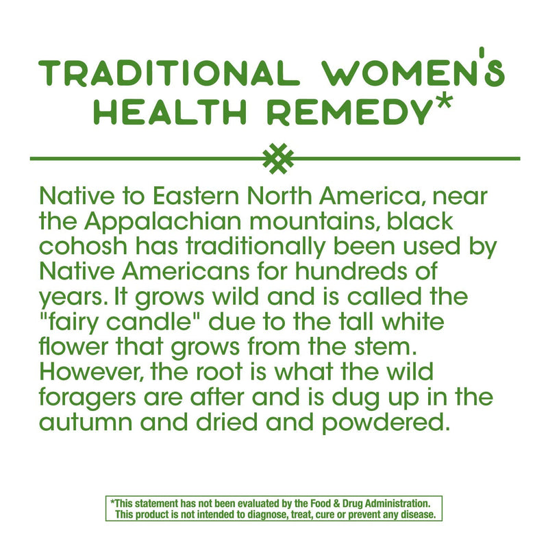 Nature's Way Black Cohosh Root 540 mg, 100 Vegetarian Capsules - NewNest Australia