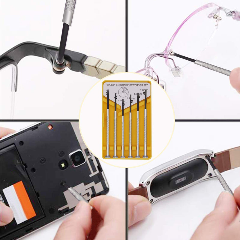 Eyeglass Repair Kit, Glasses Repair Tools with Glasses Screws, Precision Screwdriver kit, Cleaning Cloth and Tweezers, Suitable for Eyeglass, Mobile Phones, Watches - NewNest Australia