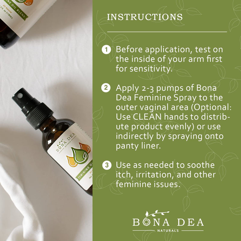 The Original All Natural Feminine Spray | Treats Odour, itching & Irritation from Yeast infections Fast! | Intimate Spray Made with Tea Tree, Lemongrass & Orange Essential Oils | 59 ml Spray - NewNest Australia
