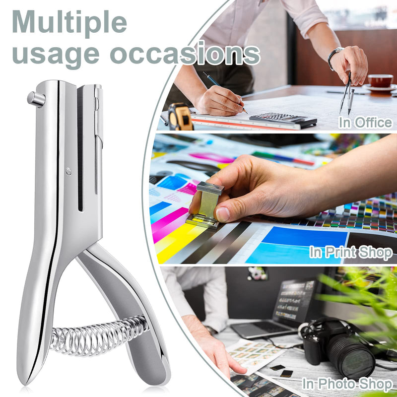 25 Sheet Capacity Heavy Duty Hole Punch Paper Punch Reduced Effort Single Hole Punch 2 Inch Reach Deep Throat Heavy Duty Hand Alloy Long Reach Punch for Paper ID PVC Cards 5 Inch Tall (1/4 Inch Hole) 1/4 Inch Hole - NewNest Australia