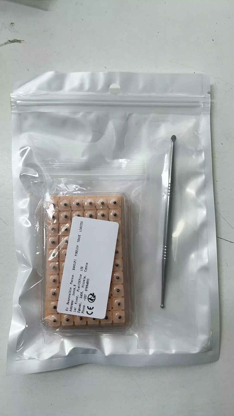Pack Of 600 Ear Seed Acupuncture, Ear Massage Stickers, Disposable Ear Seeds, Acupuncture Pen, Acupressure Pen, Massage Pen, Meridian Pen, Acupressure Sticks, Scar Care, Stainless Steel - NewNest Australia