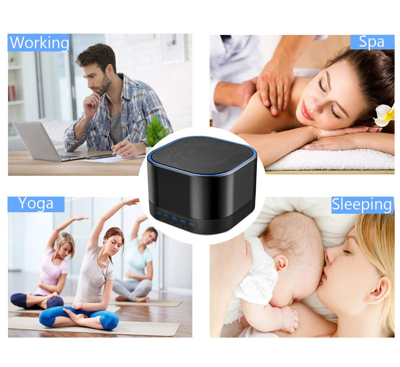 Magicteam Sound Machines White Noise Machine with 20 Non Looping Natural Soothing Sounds and Memory Function 32 Levels of Volume Sleep Sound Timer Therapy for Baby Kids Adults - NewNest Australia