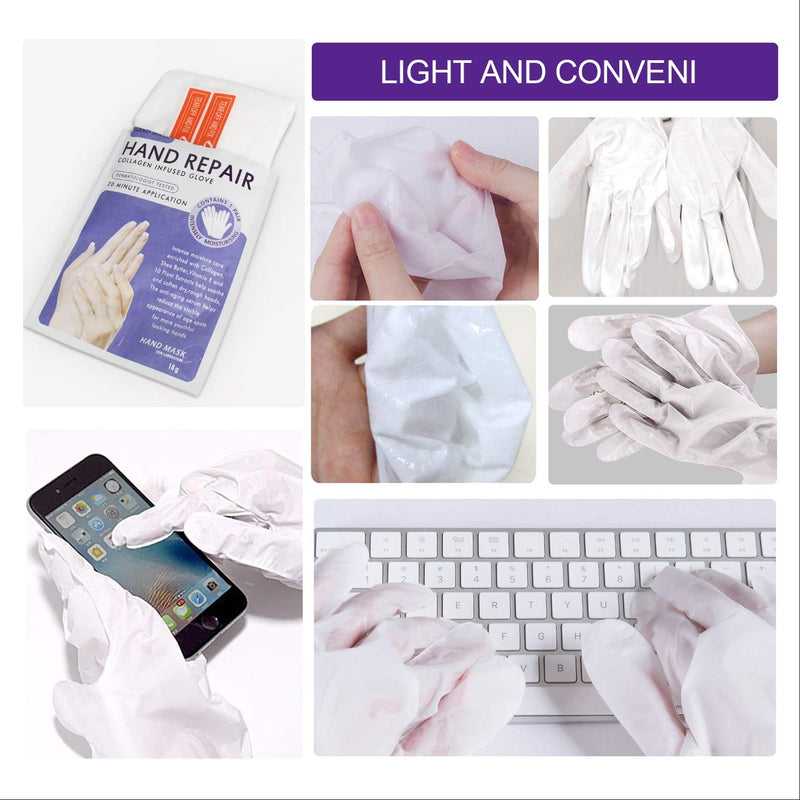 5 Pairs Hands Moisturizing Gloves, Hand Skin Repair Renew Mask,Cracked Hands Intense Skin Nutrition Hand Cream Mask - NewNest Australia