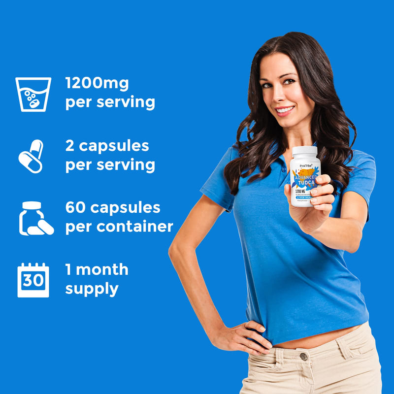 TUDCA Supplement 1200mg per serving, 60 capsules, Ultra Strength Tauroursodeoxycholic Acid, first-class quality 60 pieces (pack of 1) - NewNest Australia