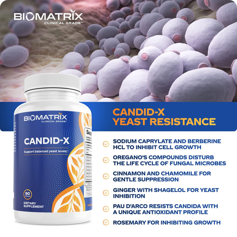 Candid-X | Candida Cleanse, Support Balanced Yeast, Oregano, Sodium Caprylate, Botanical Complex for Men and Women, Digestion Relief | 90 Capsules - NewNest Australia
