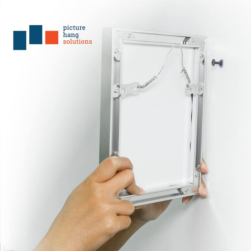 Metal Frame Euro D-Ring Picture Hangers for Metal Frames - 12 Pack - for Open-Type Frame Channels - NewNest Australia