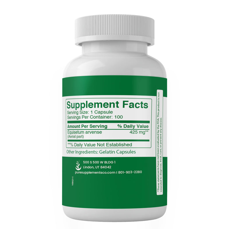 Pure Original Ingredients Horsetail, (100 Capsules) Always Pure, No Additives or Fillers, Lab Verified 100 Capsules - NewNest Australia