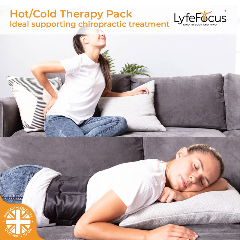 LyfeFocus Premium Multi-Use Reusable Hot & Cold Ice Compression Gel Pack – Adjustable Extension Strap for Shoulder, Leg & Back Pain Relief: Microwaveable & Freezable Wrap for Heat/Ice Injury Therapy - NewNest Australia