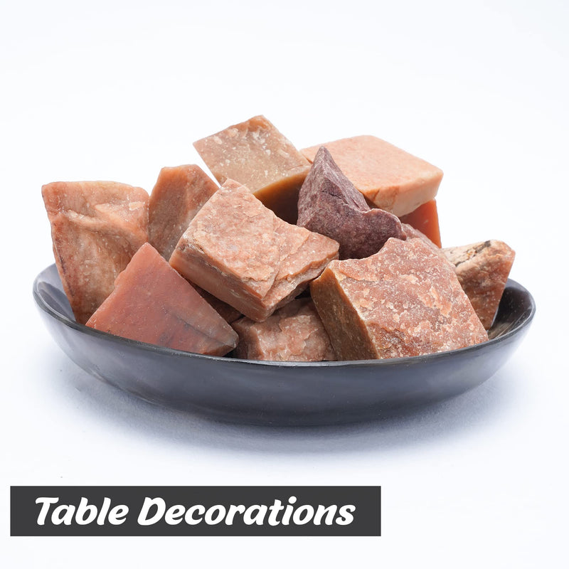 Crocon Red Jade Rough Bulk Natural Stone Raw Gemstone Tumbling Cabbing Polishing Gem Mining Energy Generator Chakra Balancing Reiki Healing Good Luck Home Office Decor Weight :-1Lb Approx - NewNest Australia