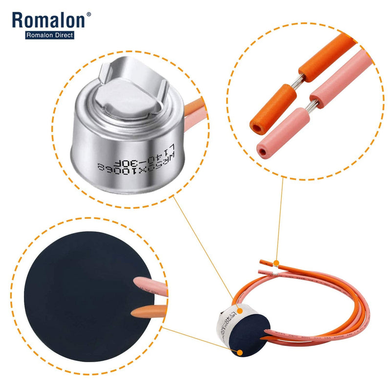 WR51X10055 Refrigerator Defrost Heater Kit,WR55X10025 Temperature Sensor,WR50X10068 High Limit Thermostat Compatible With General Electric By Romalon - NewNest Australia