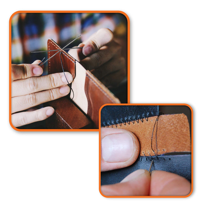 Upholstery Repair Kit - Includes 12 Heavy Duty Hand Sewing Needles (Silver-12pcs) Silver-12pcs - NewNest Australia