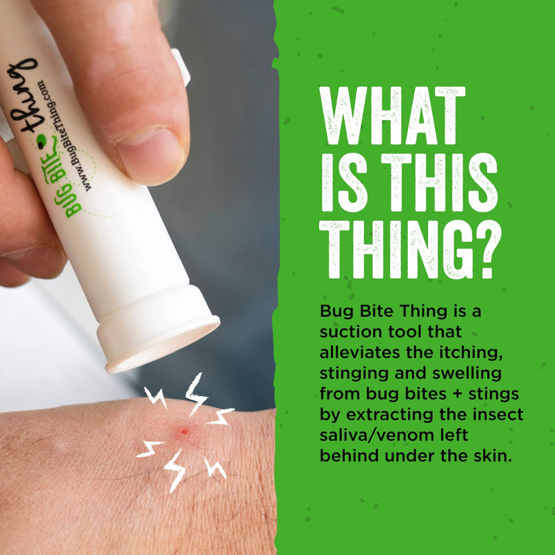 Bug Bite Thing | Suction Aid, Poison Remover - Insect Bites and Bee/Wasp Stings | Chemical Free Natural Relief Against Insect Bites | Family Value Bundle (2-Pack) | Black & White - NewNest Australia
