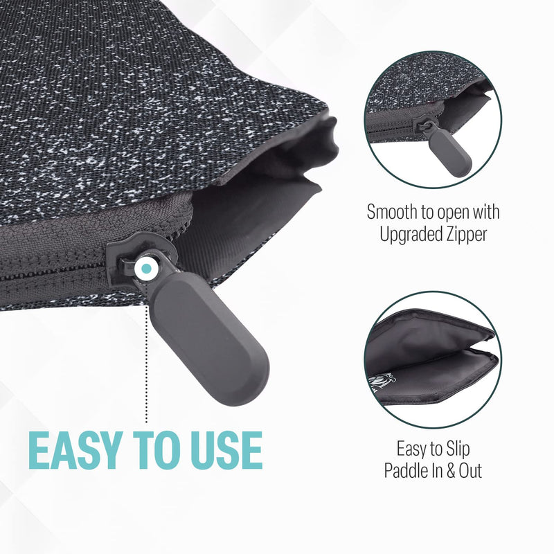 Padded Pickleball Paddle Cover by Palms-O-Aces - Durable Canvas Pickleball Racket Case - Protective Paddle Sleeve- Pickleball Accessories - Pickleball Gift Milkyway - NewNest Australia
