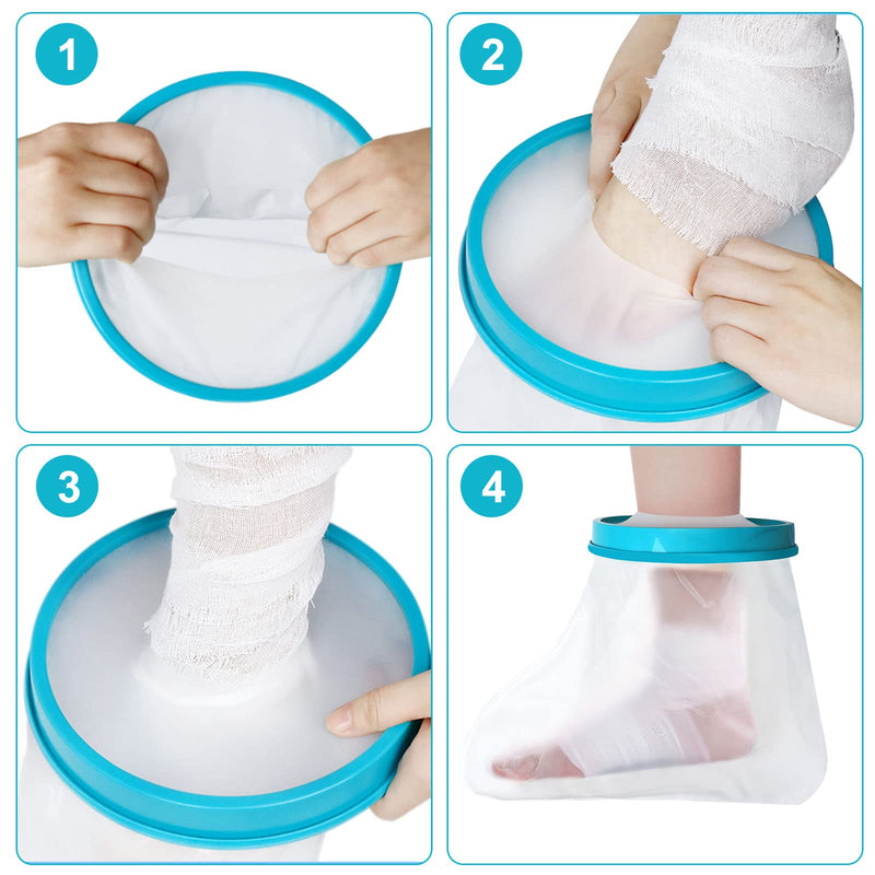 Cast Protection Foot For Showering, Bandage Protection Waterproof Adults For Broken Toes, Ankles, Burns, Reusable Plaster Shower Protection Leg Keep Wounds And Bandages Dry While Bathing - NewNest Australia