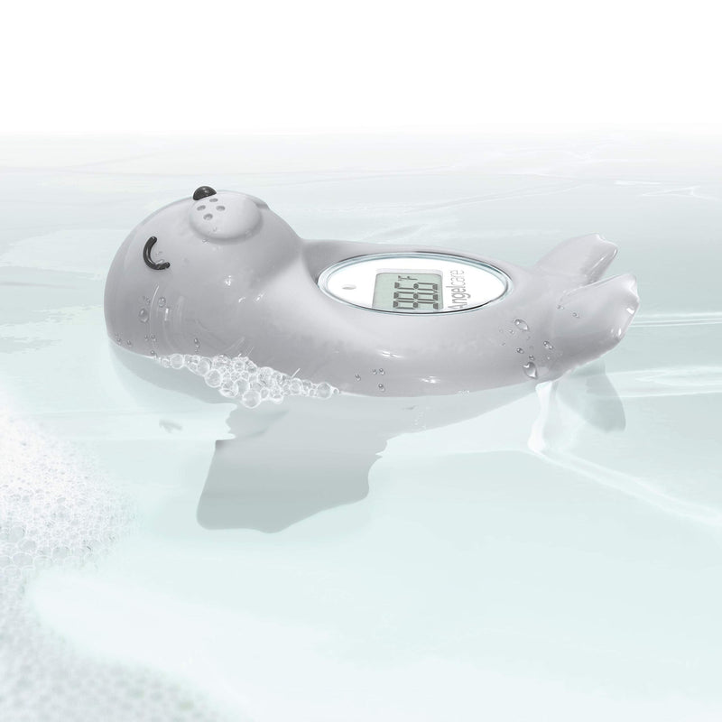 Angelcare Baby Bath & Room Thermometer - Happy Seal, Grey, BT-01-SEAL-US - NewNest Australia
