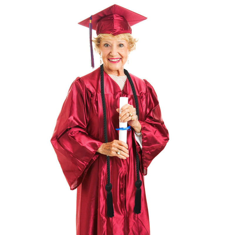 Rcanedny 15 Pieces Graduation Honor Cord Braided Honor Cords with Tassels for Graduation Students (Black) Black - NewNest Australia