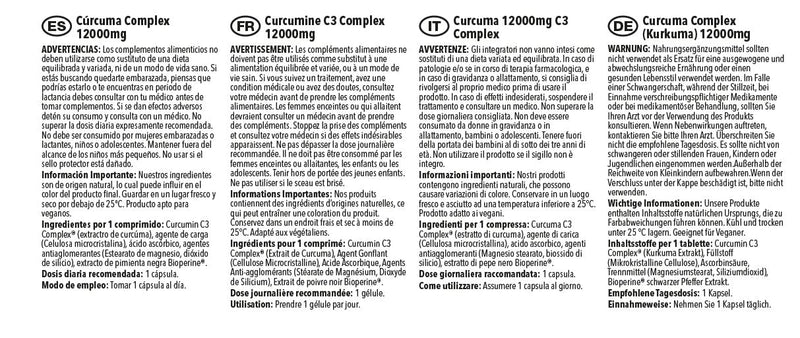 Curcumin Capsules with Bioperine Black Pepper Extract | Vegan & Vegetarian Friendly | Active Ingredient of Turmeric | 90 Capsules = Up to 3 Month Supply - NewNest Australia