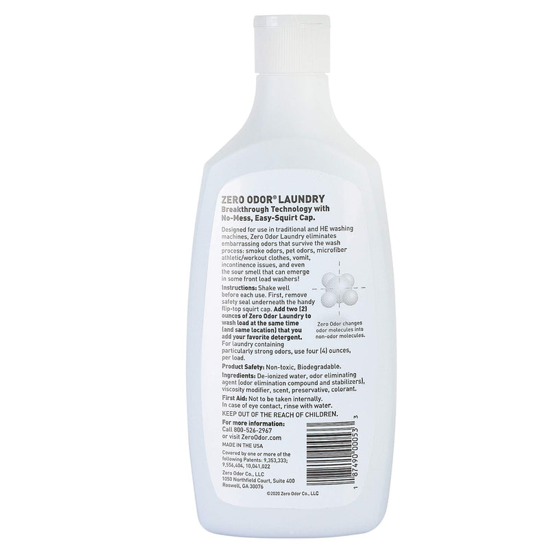 Zero Odor – Laundry Odor Eliminator - Permanently Eliminate laundry Odor – Patented Molecular Technology Best For Clothes, Towels & Linens, Shoes, Bags, Etc. - Smell Great Again, 16oz - NewNest Australia