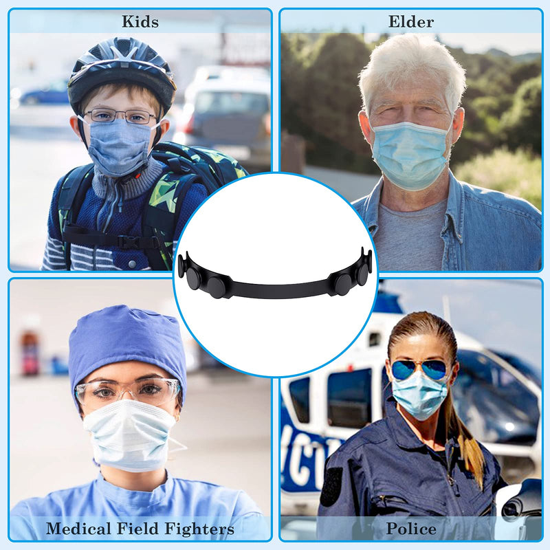 Neck Mask Holder Mask Ear Savers Ear Savers for Face Masks Mask Holder to Protect Ears Mask Strap for Back of Head Mask Ear Protectors for Adults Mask Holder Around Neck Silicone 6 Pack - NewNest Australia