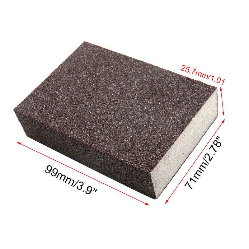 Luomorgo Sanding Sponge Sanding Blocks Polished Elastic Sanding Block Coarse (60-80 Grit) 8pcs - NewNest Australia