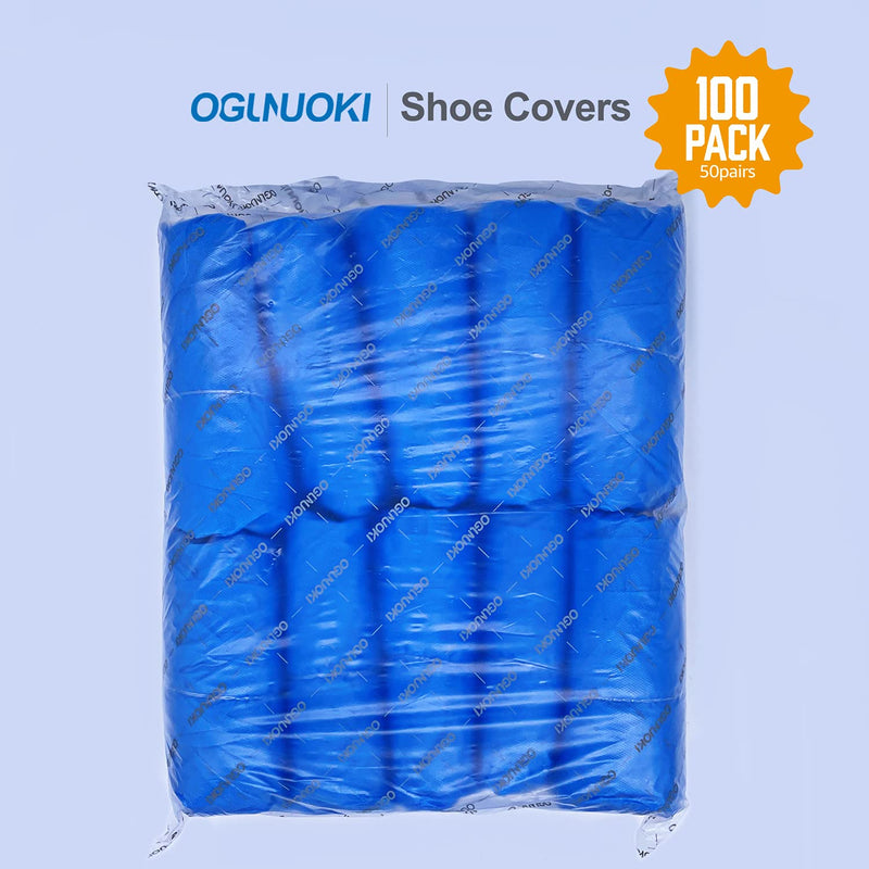 Shoe Covers Disposable Recyclable -100 Pack(50 pairs) 15.7'' Hygienic Shoe & Boot Covers Waterproof Slip- Resistant Shoe Booties for Indoors (Large Size - Up to US Men's 11 & US Women's 13) - NewNest Australia