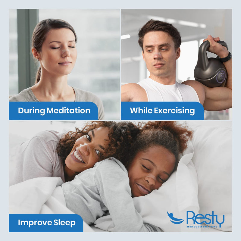 Resty Nasal Strips For Improved Nose Breathing (Pack Of 36, Transparent) - Anti Snoring Nose Plasters For Opening The Nasal Passages - Nose Strips For Sleep, Sports And Everyday Life - Nose Plasters - NewNest Australia