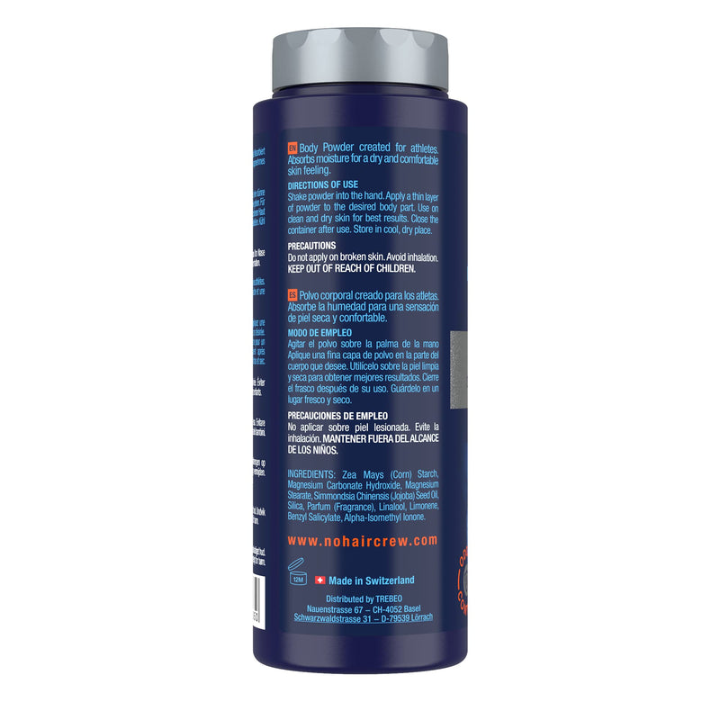 NO HAIR CREW Dry & Fresh intimate powder - premium talc-free body powder for the intimate area - for a dry, fresh skin feeling, for men, 100 g. powder - NewNest Australia