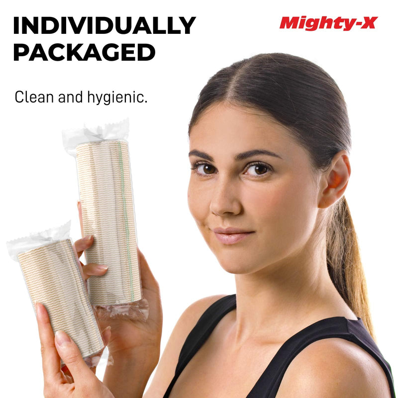 Premium Compression Bandage - Pack of 4 - (2 x 10cm & 2 x 15cm) - Self-Closing Elastic Bandage Wrap - Latex Free - Washable & Reusable Adhesive 4pk - NewNest Australia