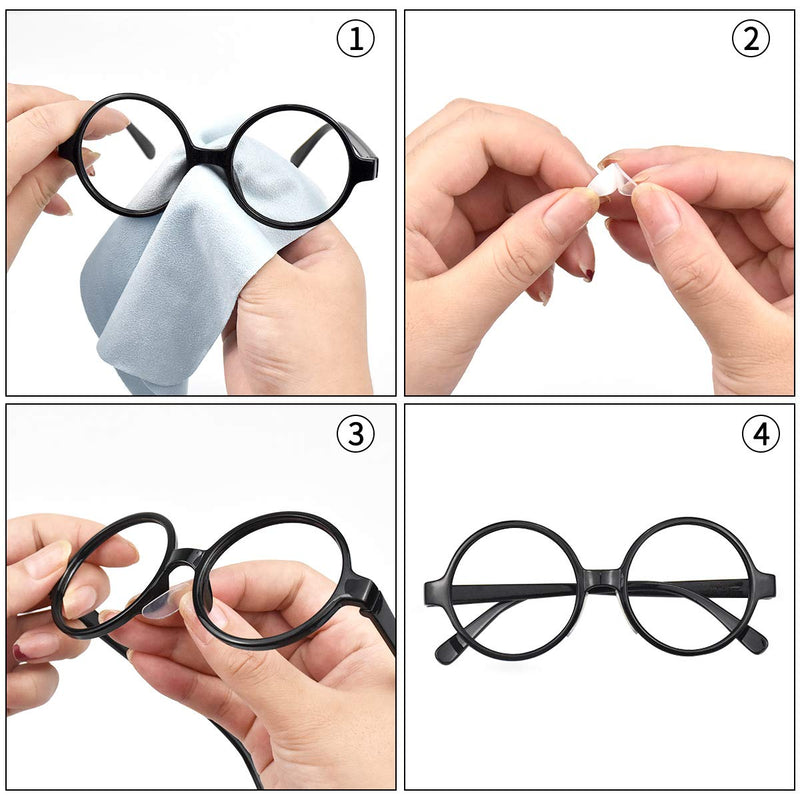20 pairs of silicone nose pads, self-adhesive thin non-slip nose pads glasses, anti-slip glasses nose pad, glasses pad nose soft glasses pads, nose pads for glasses sunglasses (black) black - NewNest Australia