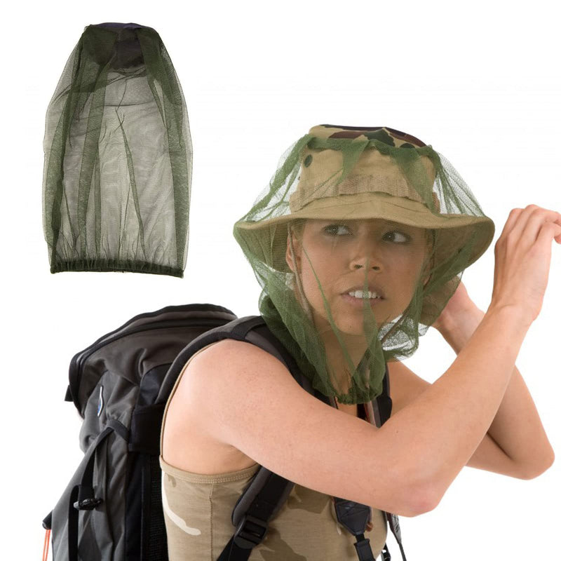 Hat with mosquito net, mosquito net hat, mosquito head net, fly net for face, mosquito hat head net, anti-mosquito bee bug insect, beekeeper protective hat, fly mask cap hat, mesh face protection green x 2 pieces - NewNest Australia