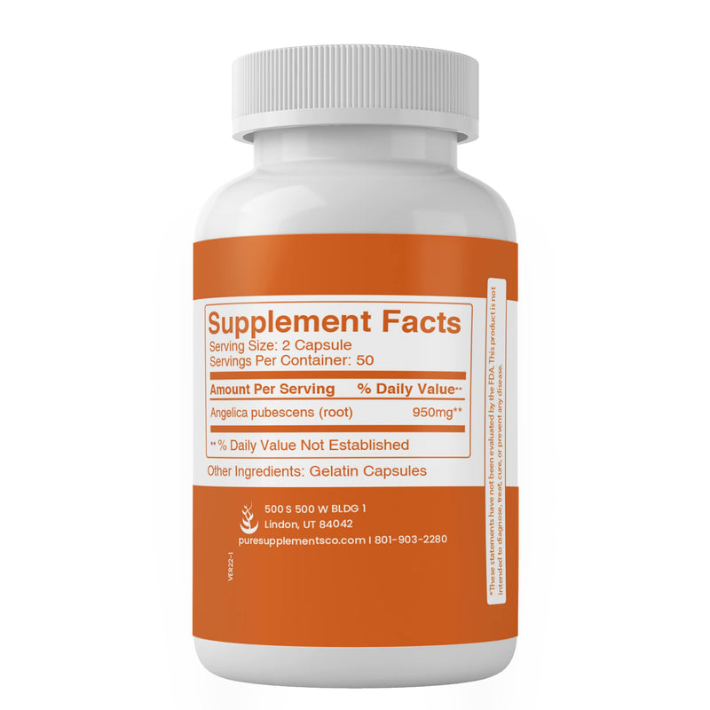 Pure Original Ingredients Dong Quai Root Extract, (100 Capsules) Always Pure, No Additives Or Fillers, Lab Verified 100 Count (Pack of 1) - NewNest Australia