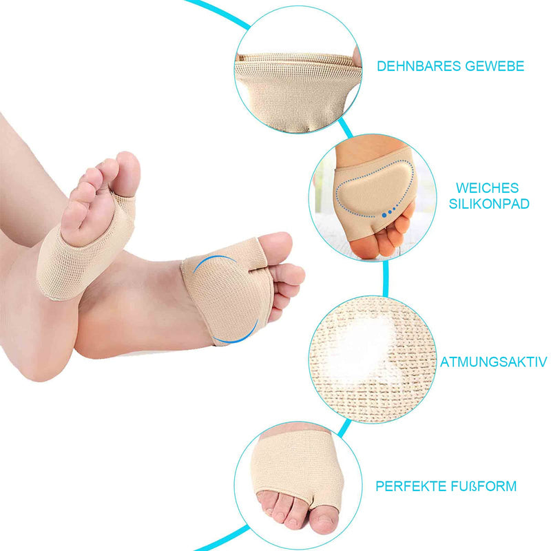 Metatarsal Pads Padding Soft and Comfortable Bunion Pads Pain Relief Forefoot Pads for Men and Women, 2 Pairs (L) L - NewNest Australia