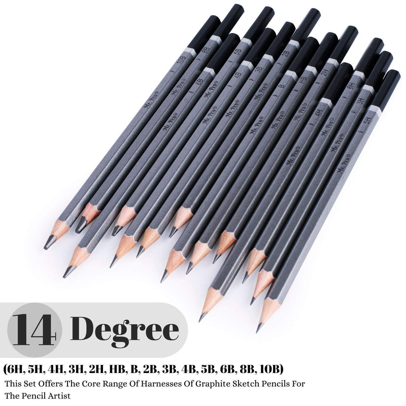 Mr. Pen- Sketch Pencils for Drawing, 14 Pack, Drawing Pencils, Art Pencils, Graphite Pencils, Graphite Pencils for Drawing, Art Pencils for Drawing and Shading, Shading Pencils for Sketching - NewNest Australia