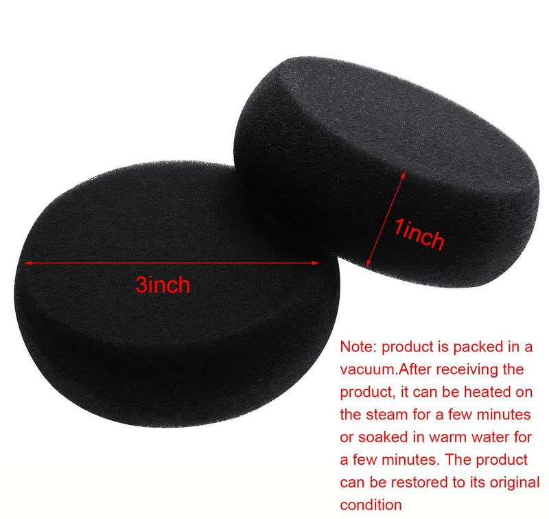 Penta Angel Painting Sponges 6PCS Round Foam Painting Brushes Tools Watercolor Sponges for Acrylic Painting Staining Craft DIY Clay Painting Ceramic Wall Kitchen Cleaning (Black) Black - NewNest Australia