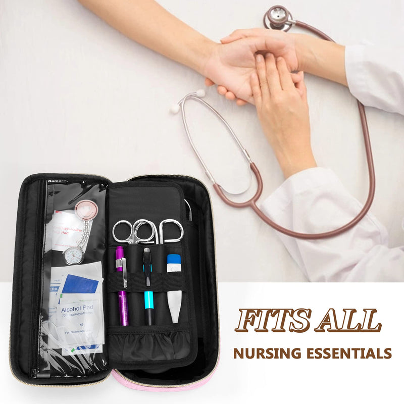 Damero Protective Stethoscope Case Compatible with 3M Littmann/ADC/Omron Stethoscope, Stethoscope Carrying Bag Travel Case for Nurse Accessories, Black - NewNest Australia