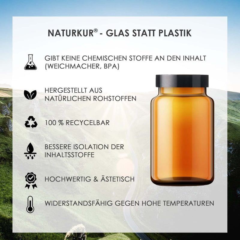 Naturkur® L-Citrulline 700 mg - 300 capsules in a pharmacist jar - L-Citrulline DL-Malate 2:1, vegan, laboratory tested, without additives, handmade in Lower Franconia - NewNest Australia