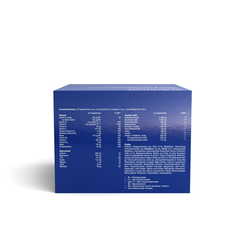 Orthomol Chondroplus - Nutrients For Cartilage And Bones - With Glucosamine, Chondroitin Sulfate And Hyaluronic Acid - Granules/Capsules With 30 X Daily Portions - NewNest Australia