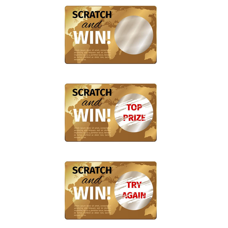 Scratch Off Sticker Round Labels (1000 Pieces) 1000 - NewNest Australia