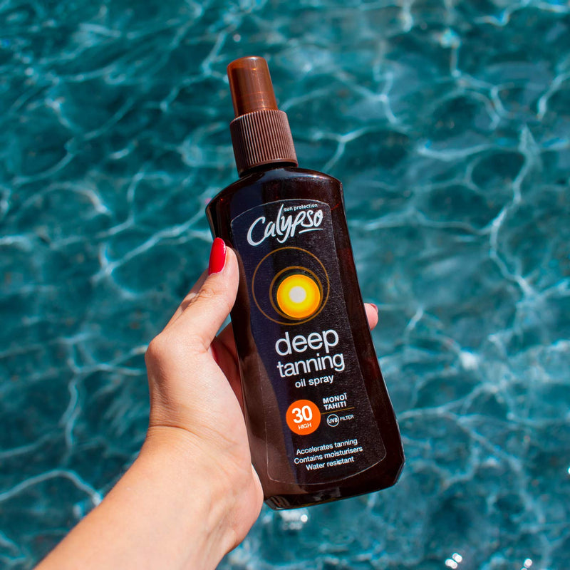 Calypso Deep Tanning Monoi Tahiti Oil Spray with SPF30, 200 ml, CALT30MON - NewNest Australia