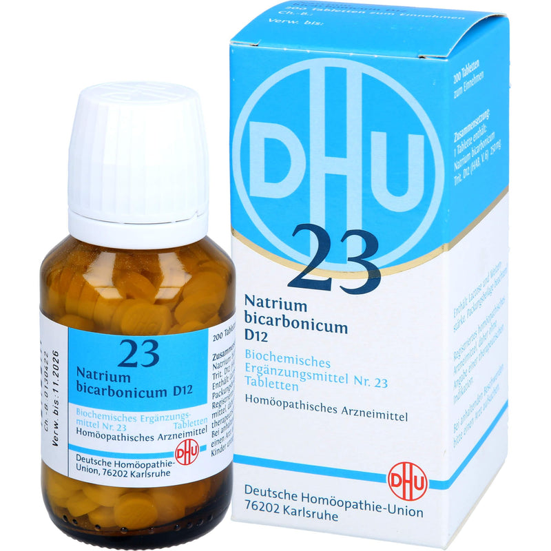 DHU Schüßler salt No. 23 sodium bicarbonicum D12 tablets, 200 tablets - NewNest Australia