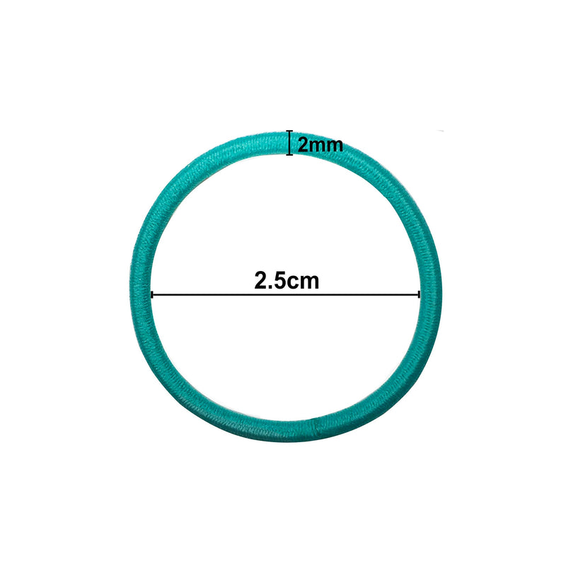 Joyeah Baby Hair Ties for Girls 200 Pieces Multicolor Small Hair Elastics No Crease Ponytail Holder for Baby Girls Infants Toddlers (Diameter 2.5 cm) - NewNest Australia