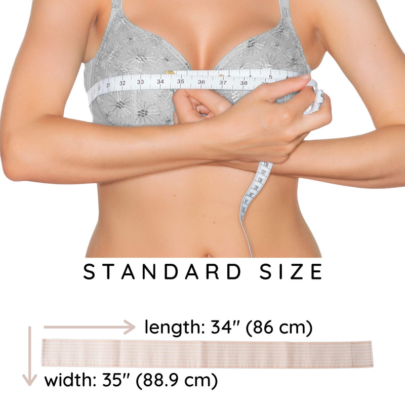 Post Surgery Breast Implant Stabilizer and Compression Band, Breast Augmentation and Reduction Strap, Chest Belt, Sports Bra Support Strap Bandage, One Size Fits All (Beige) Beige - NewNest Australia