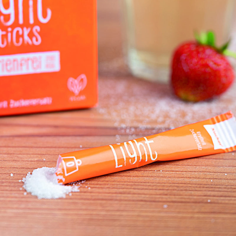 Xucker Light Sticks With Erythritol - Erythritol From Xucker Calorie-Free I 50 Xucker Sticks 5 G Each I Sugar-Free 0 Kcal 100% Sweet I 70% Of The Sweetening Power Of Sugar (250G) - NewNest Australia
