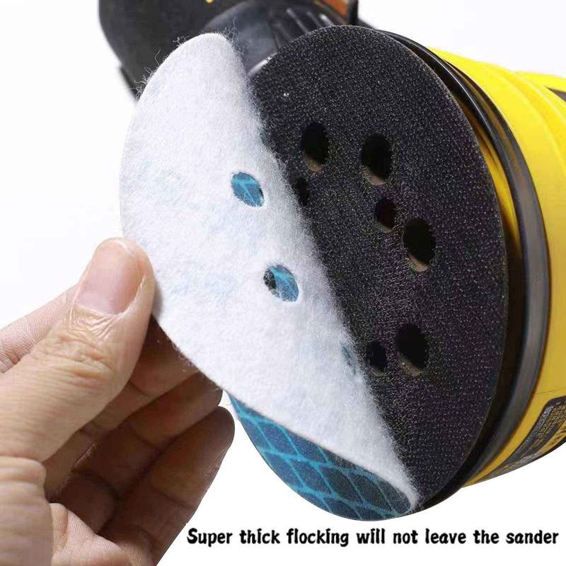 Orbital Sander Sandpaper 5 Inch 8 Hole Sanding Disc Hook and Loop Pads Sand Paper 320 Grit for Wood 70 PCS Blue Aluminum Oxide Anti Blocking Rhombus Sanding Discs 5 inch 320 grit - NewNest Australia