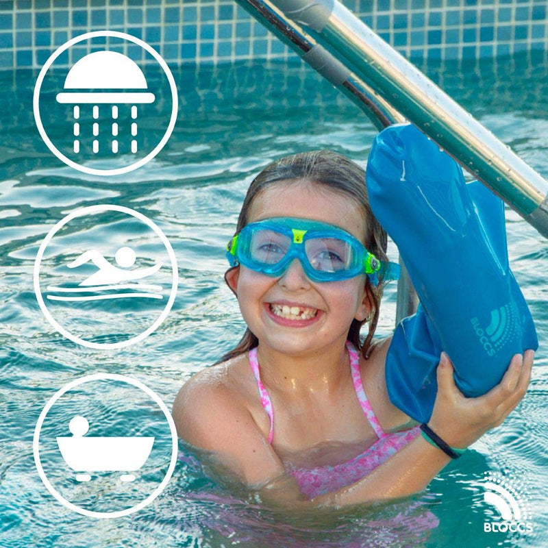 Bloccs - Waterproof Cast Arm Protector - #CA79-L - Kids (L) Blue L (Pack of 1) - NewNest Australia